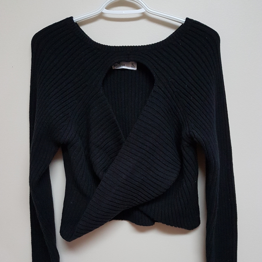 Hollister ribbed open chest crop sweater - Picture 1 of 3